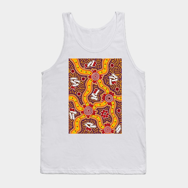 Aboriginal Art - Honey Ants Tank Top by hogartharts